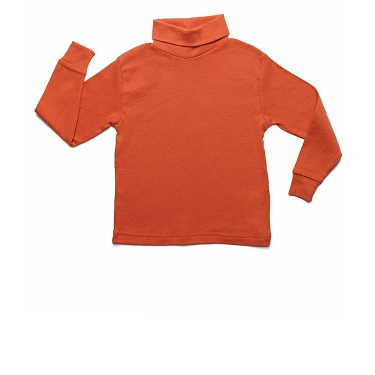 Orange cotton turtleneck sales