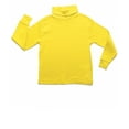 thumbnail image 1 of Leveret Solid Turtleneck 100% Cotton (11-12 Years, Yellow), 1 of 3
