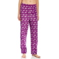 thumbnail image 1 of Leveret Women Fleece Sleep Pants Elephant Purple Medium, 1 of 3