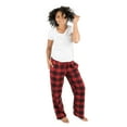 thumbnail image 1 of Leveret Womens Flannel Pants Plaid Black & Red Plus Size 4XL, 1 of 1