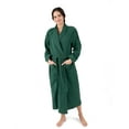 thumbnail image 1 of Leveret Womens Flannel Robe Green M, 1 of 4