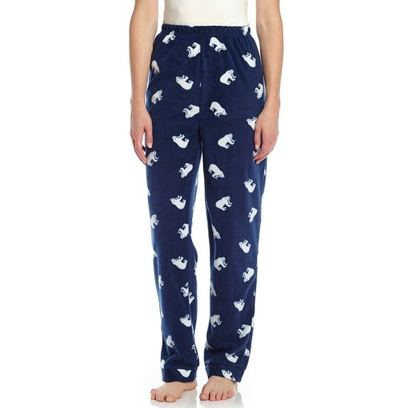 Leveret Womens Fleece Pants Polar Bear XS