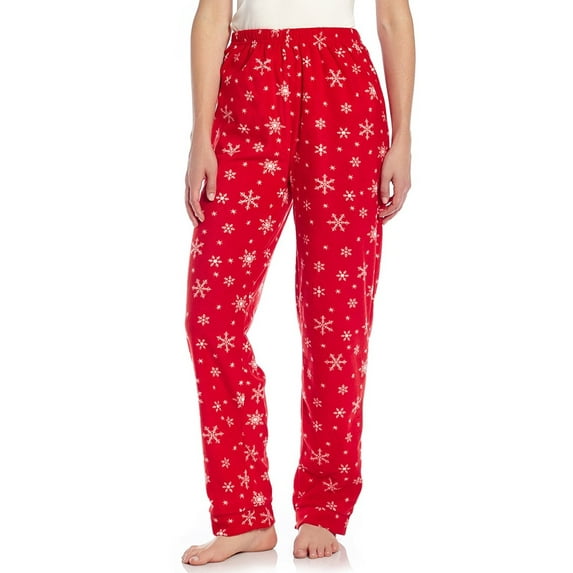 Leveret Womens Fleece Pants Snowflake M