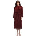 thumbnail image 1 of Leveret Womens Fleece Robe Coffee S/M, 1 of 1