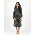 thumbnail image 1 of Leveret Womens Fleece Robe Grey L/XL, 1 of 10