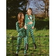 thumbnail image 1 of Leveret Womens Two Piece Cotton Pajamas Bunny Green S, 1 of 1