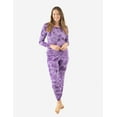 thumbnail image 1 of Leveret Womens Two Piece Cotton Pajamas Purple Mix Tiedye S, 1 of 1