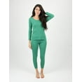 thumbnail image 1 of Leveret Womens Two Piece Cotton Pajamas Solid Green S, 1 of 1