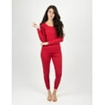 thumbnail image 1 of Leveret Womens Two Piece Cotton Pajamas Solid Red S, 1 of 3