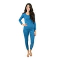 thumbnail image 1 of Leveret Womens Two Piece Cotton Pajamas Solid Teal S, 1 of 1