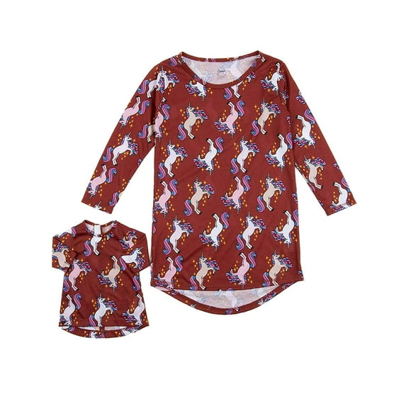 Leveret ZigZag Matching Doll Nightgown 4 Years