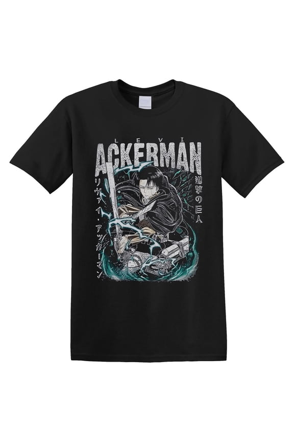 Levi Ackerman Anime Shirt, Vintage Manga Style, AOT Shirt