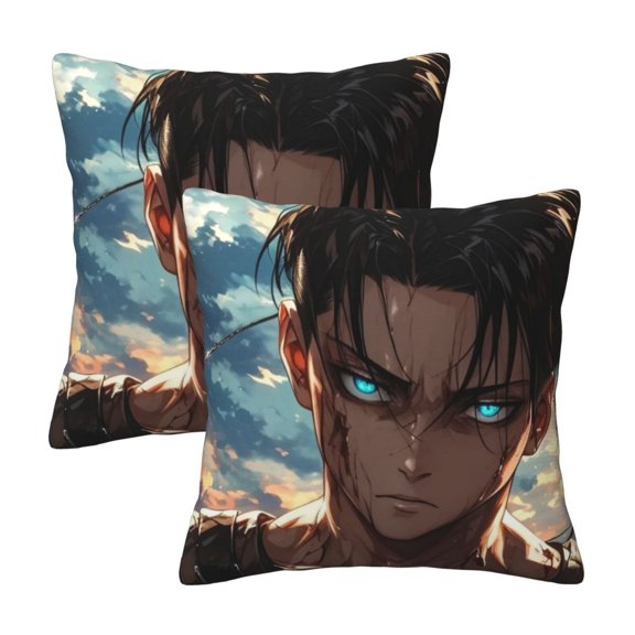 Levi Ackerman Home Made Decorative Cushion Covers Pillow Covers 2 Pack