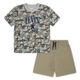 thumbnail image 1 of Levi Boys Skate Camo Tee & Short Set, Sizes 4-7, 1 of 6