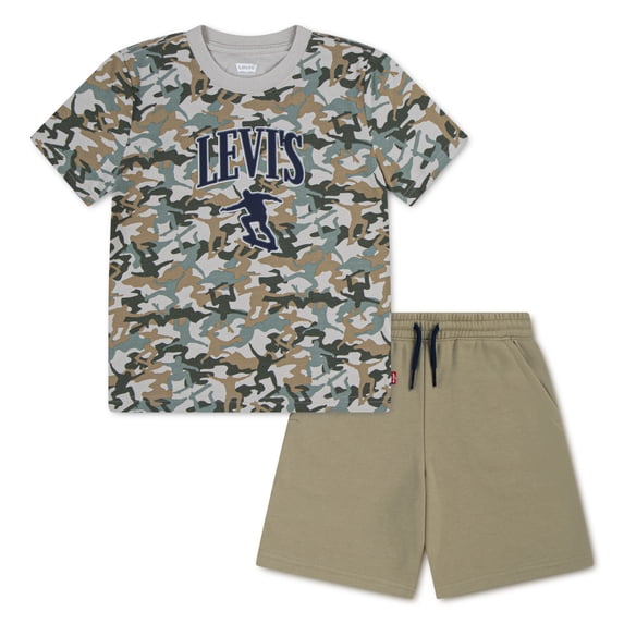 Levi Boys Skate Camo Tee & Short Set, Sizes 4-7