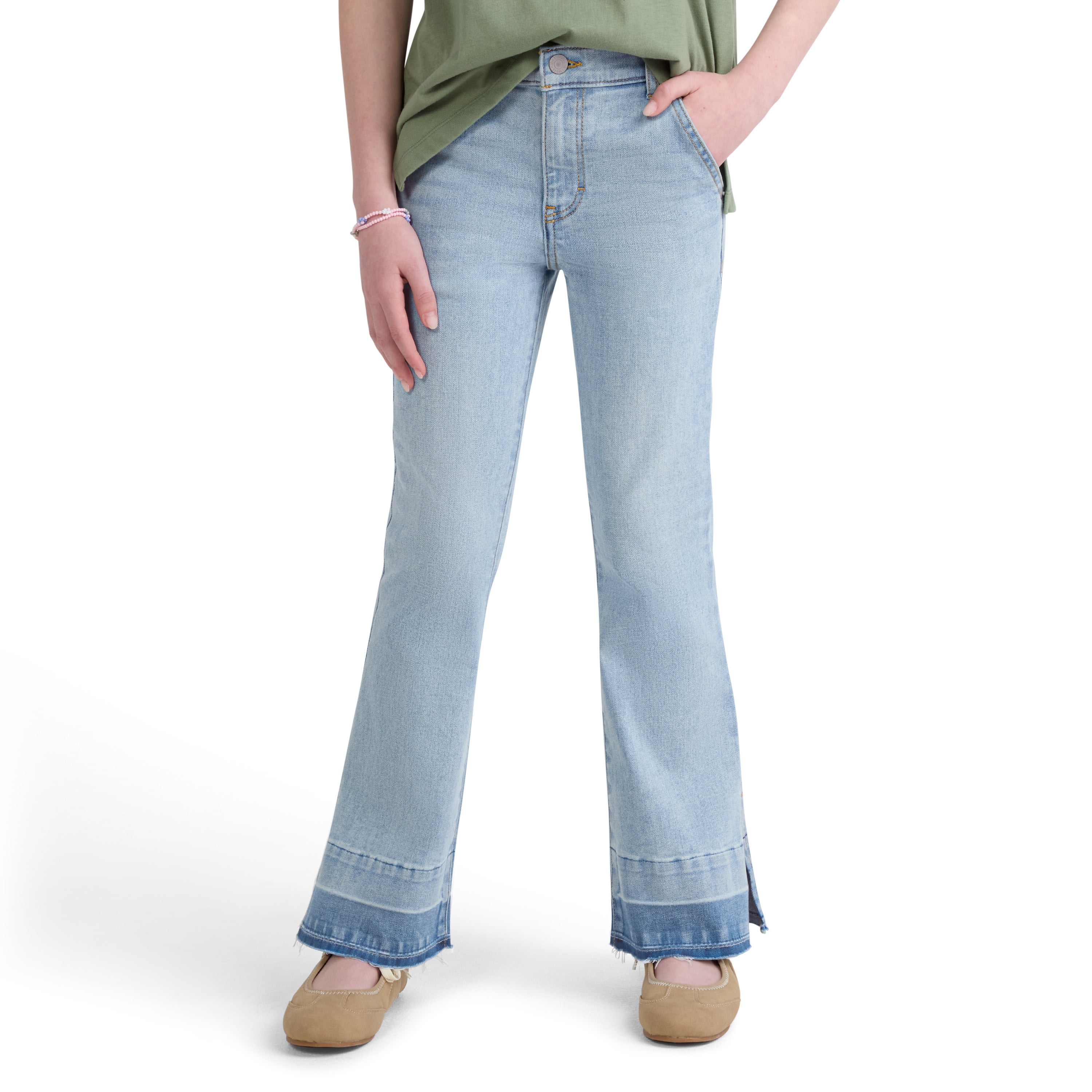 Levi Girls 726 Flare Denim Jean with Released Hem, Sizes 4-6X