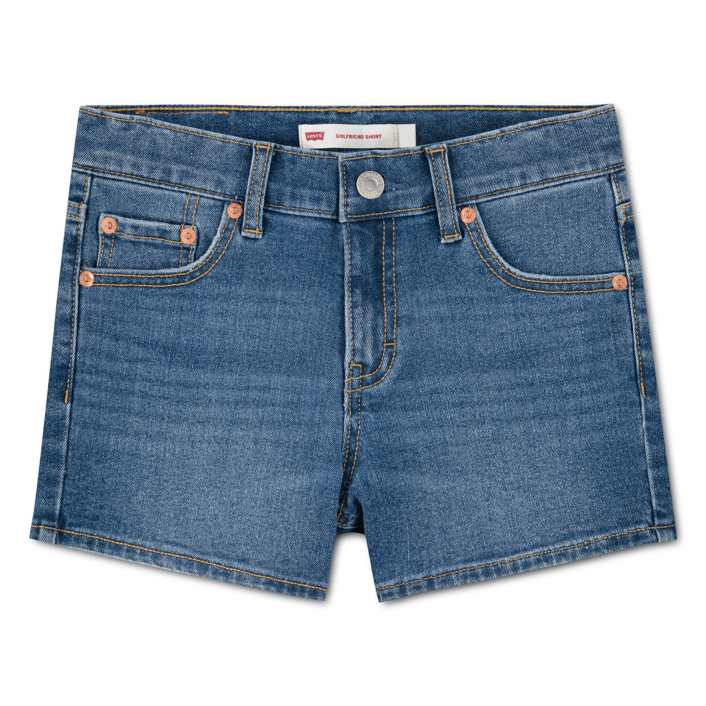 Levi Girls Girlfriend Denim Shorts, Sizes 7-16