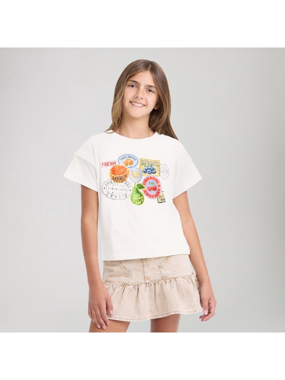 Levi Girls Graphic Short Sleeve Top, Sizes 4-16
