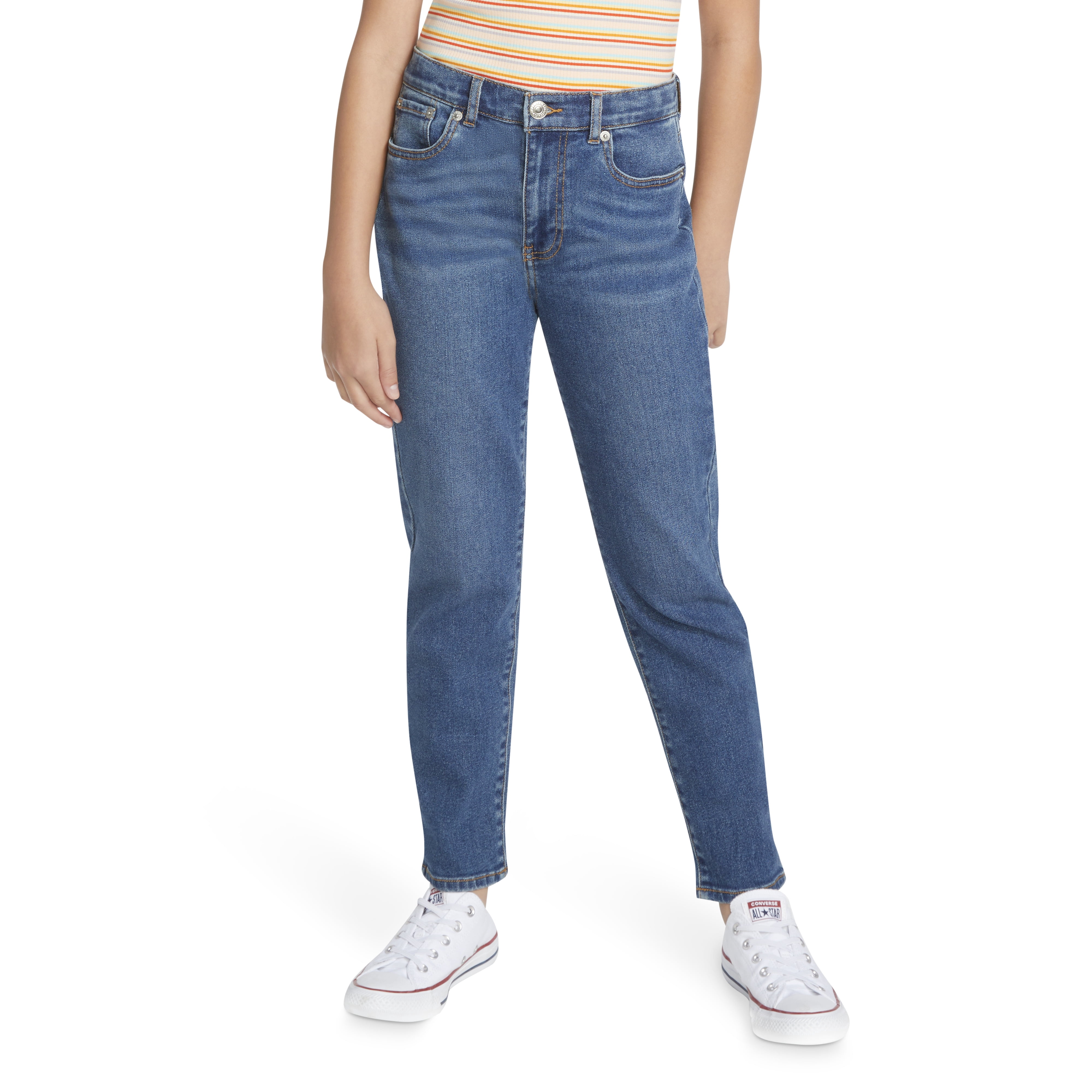 Levi Girls High-Rise Mini Mom Jeans, Sizes 4-6X
