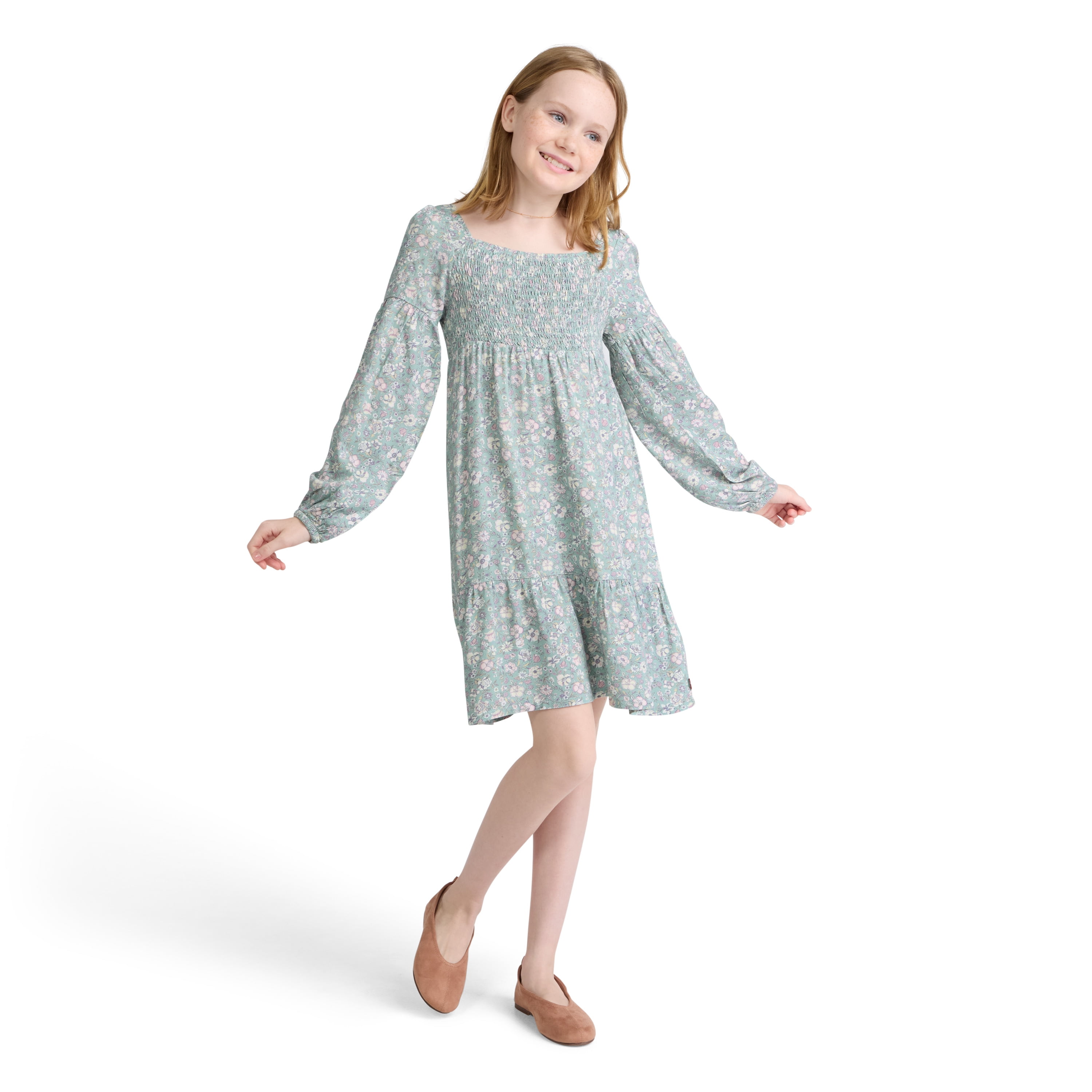 levis jean dress long sleeve Quincey Long-sleeve Maxi Dress - Medium Wash