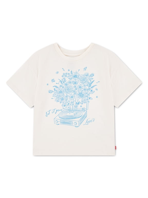 Levi Girls Oversized Graphic Short Sleeve Tee, Sizes 4-16