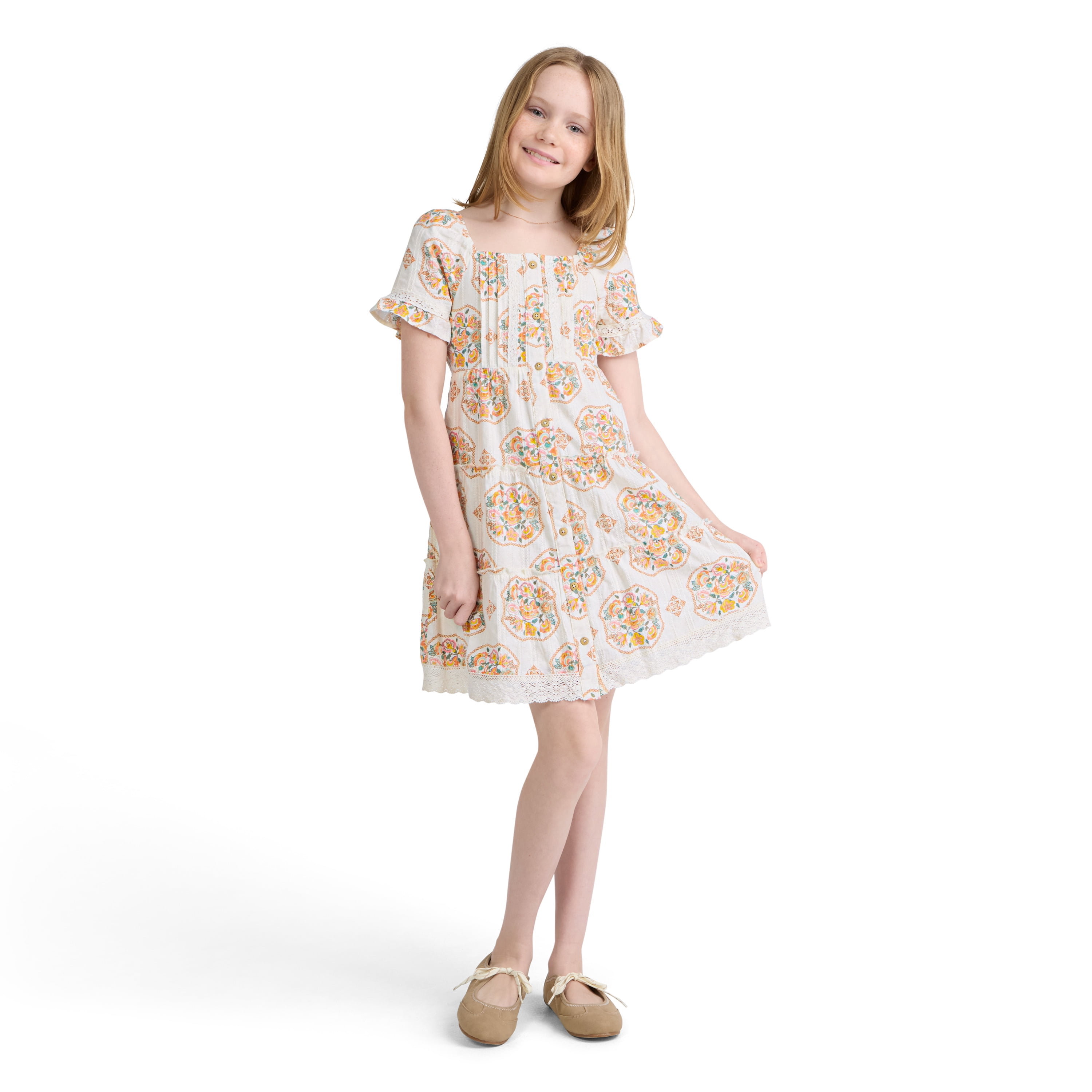 Levi's Girls Tiered Pintuck Dress, Sizes 7-16