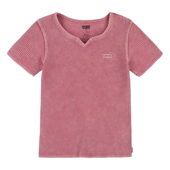 Levi Girls Short Sleeve Waffle Top, Sizes 7-16