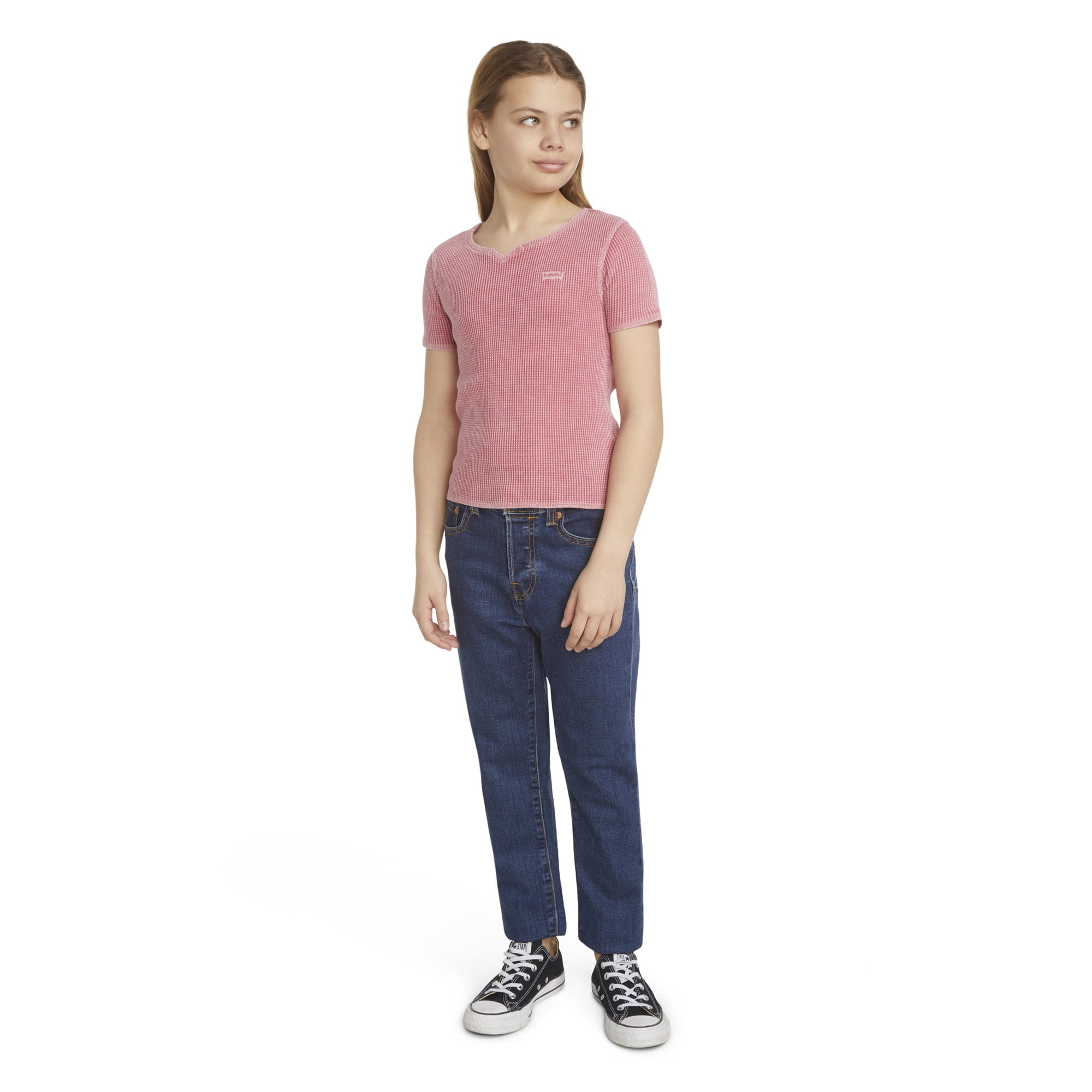 Levi's Girls Waffle Short Sleeve Top, Sizes 4-16