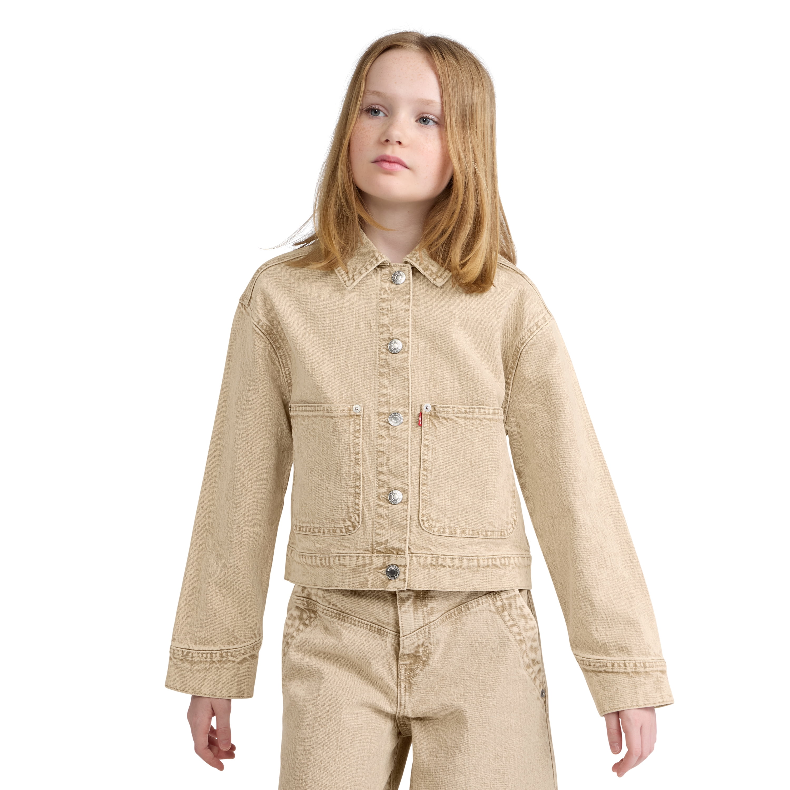 Levi Girls Studded Denim Trucker Jacket, Sizes 7-16