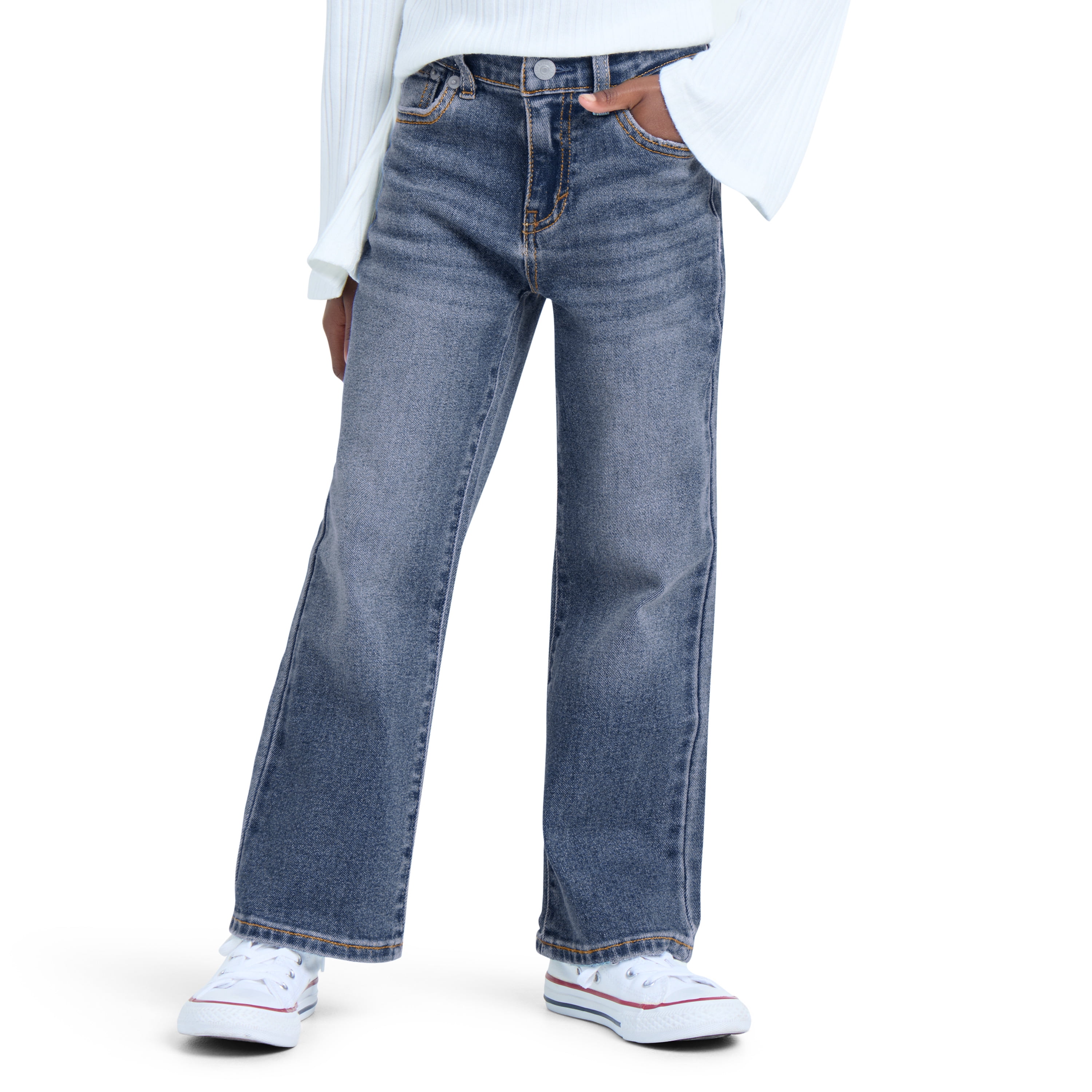 Levi Girls Wide Leg Denim Jean, Sizes 4-16