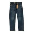 thumbnail image 1 of Levi Men's 505 Regular Fit Straight Leg Stretch Jeans (Dark Wash, 34x29), 1 of 19