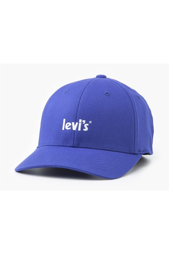 Levi Men's Adjustable Curve Cap ~ Poster Logo royal blue