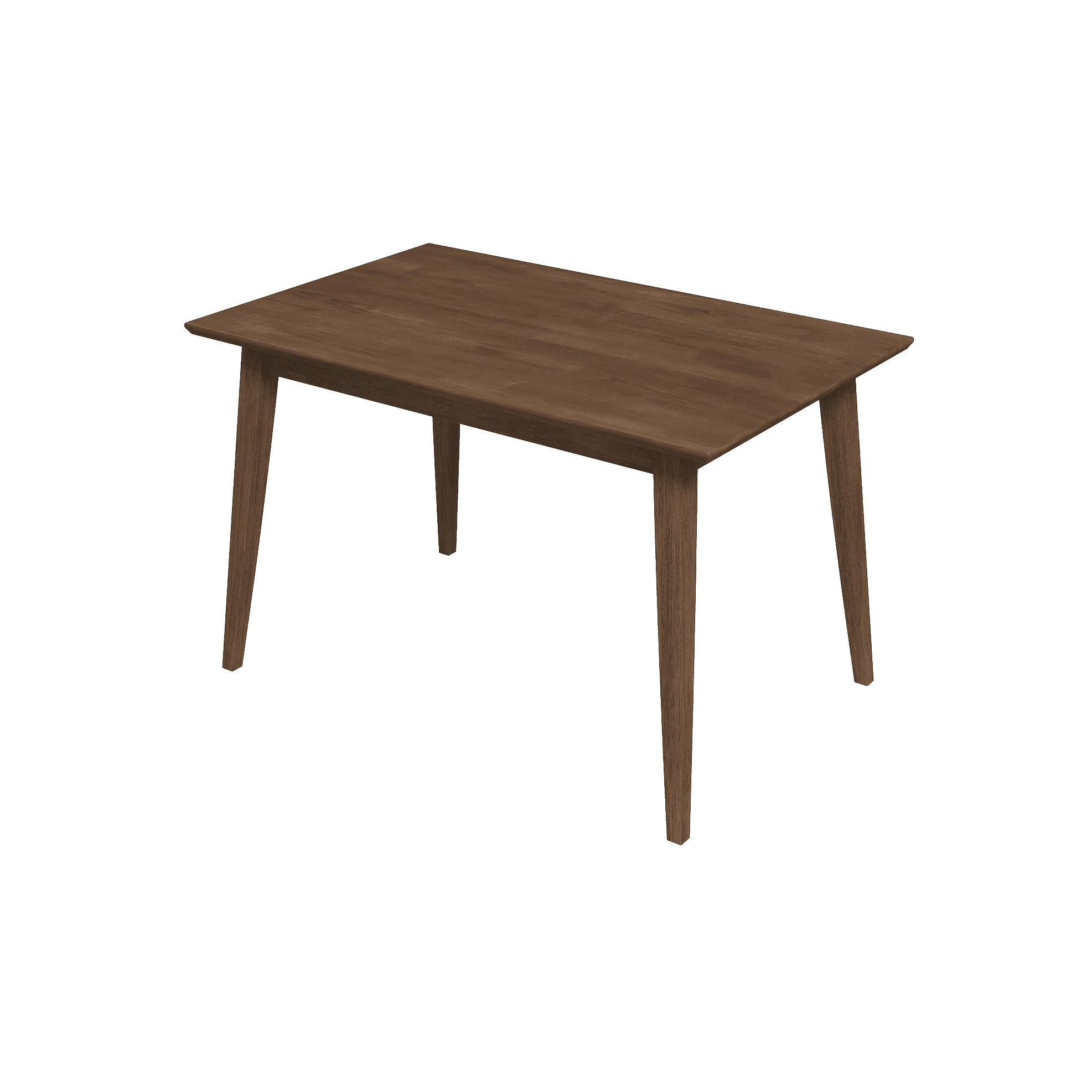 Levi Modern Style Solid Wood Rectangular Dining Kitchen Table 47",Brown ...