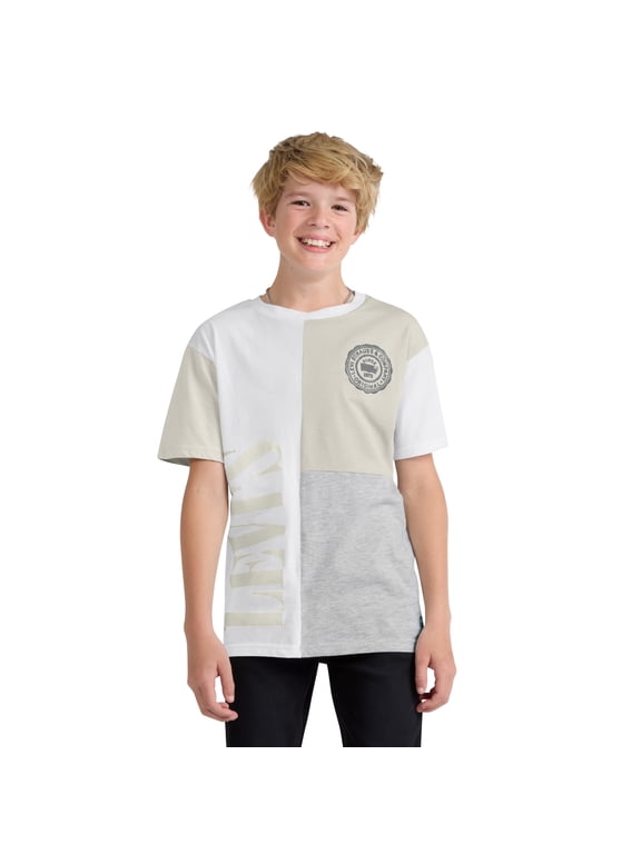 Boys' Colorblocked Graphic Tee with Short Sleeves, Sizes 8-20