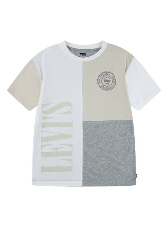 Boys' Colorblocked Graphic Tee with Short Sleeves, Sizes 8-20