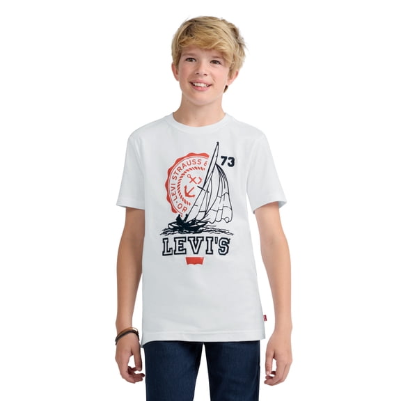 Levi's Little and Big Boys Graphic Tee with Short Sleeves, Sizes 4-20