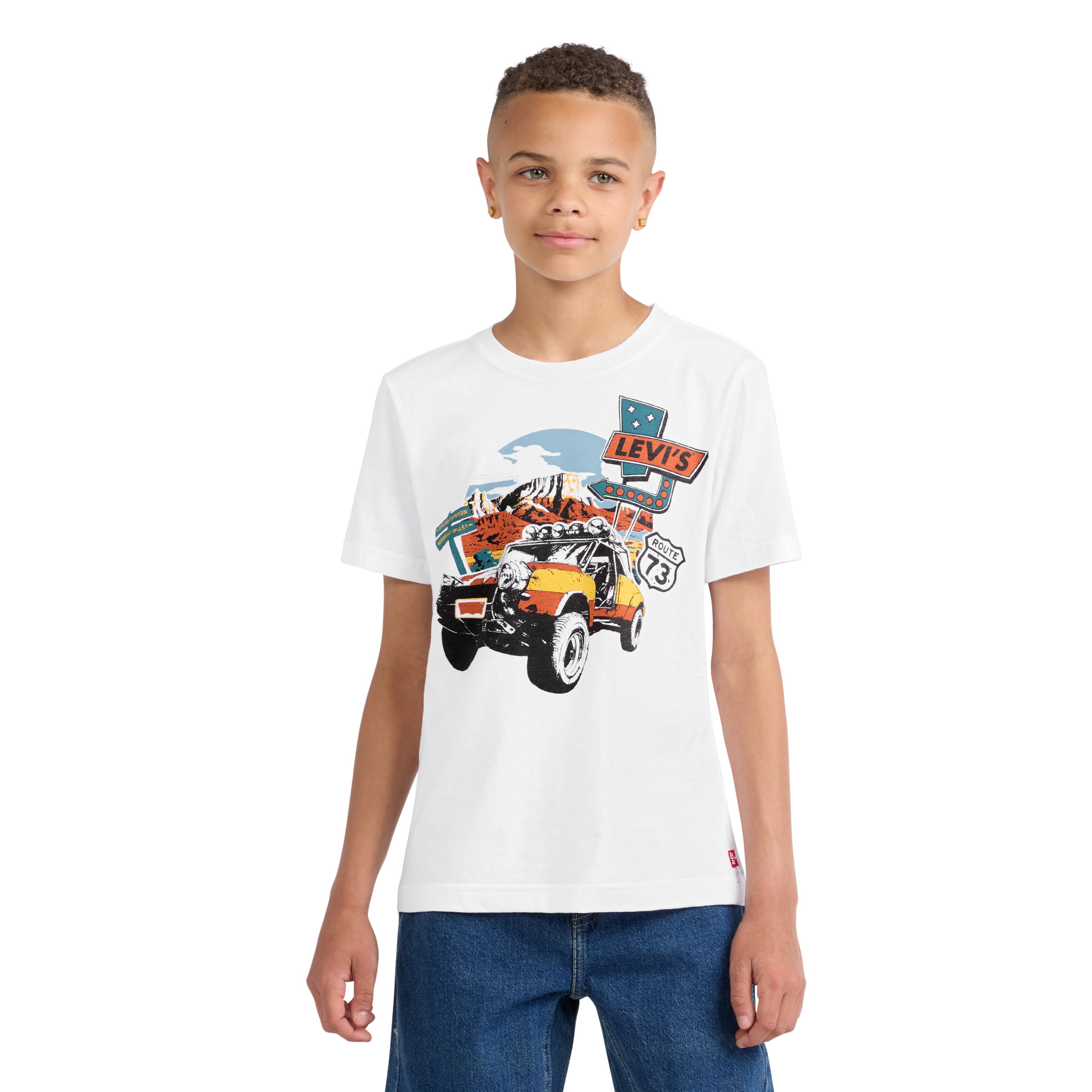 Levi's Little and Big Boys Graphic Tee with Short Sleeves, Sizes 4-20