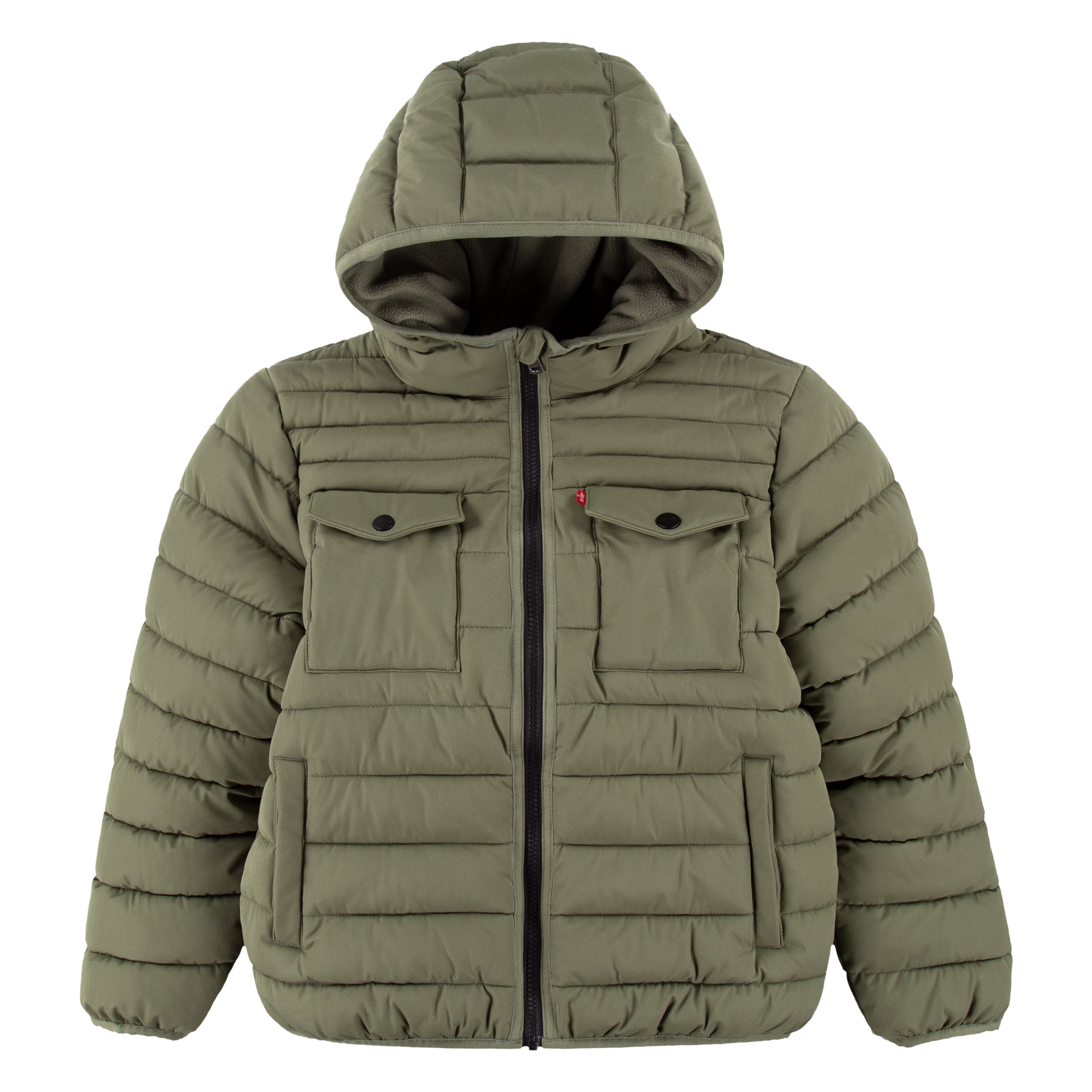 Levi's Boys' Heavyweight Puffer Jacket with Hood, Sizes 8-20
