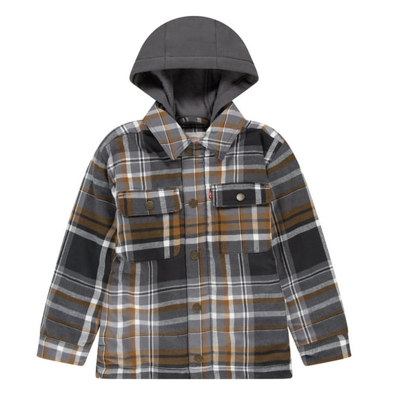 Levi's Boys Faux Shearling Lined Hooded Shacket, Sizes 8-20