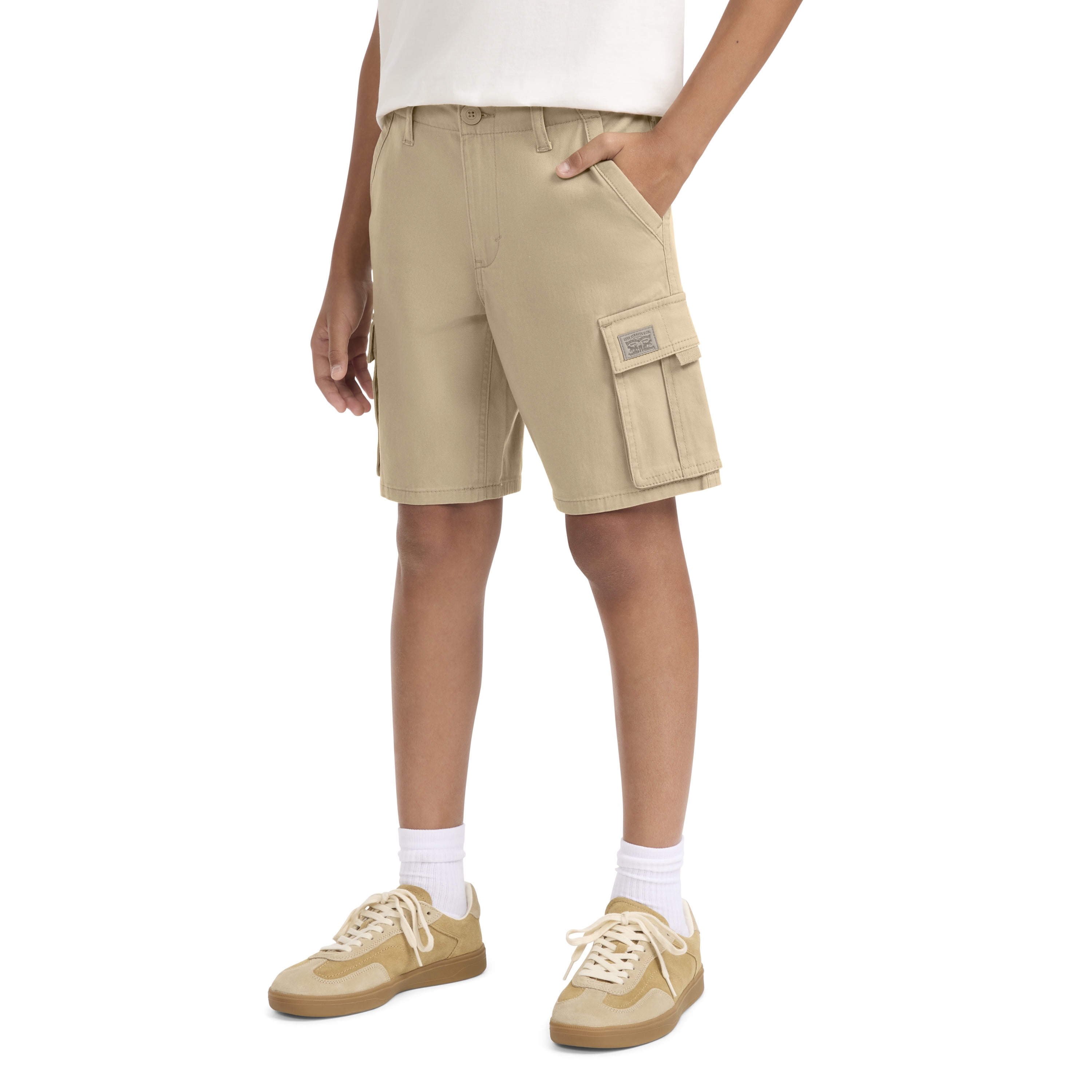 Levi's Kids Short Cargo Garçon 2-8 Ans – Imprimé Camouflage, Poches Multiples, Style Streetwear