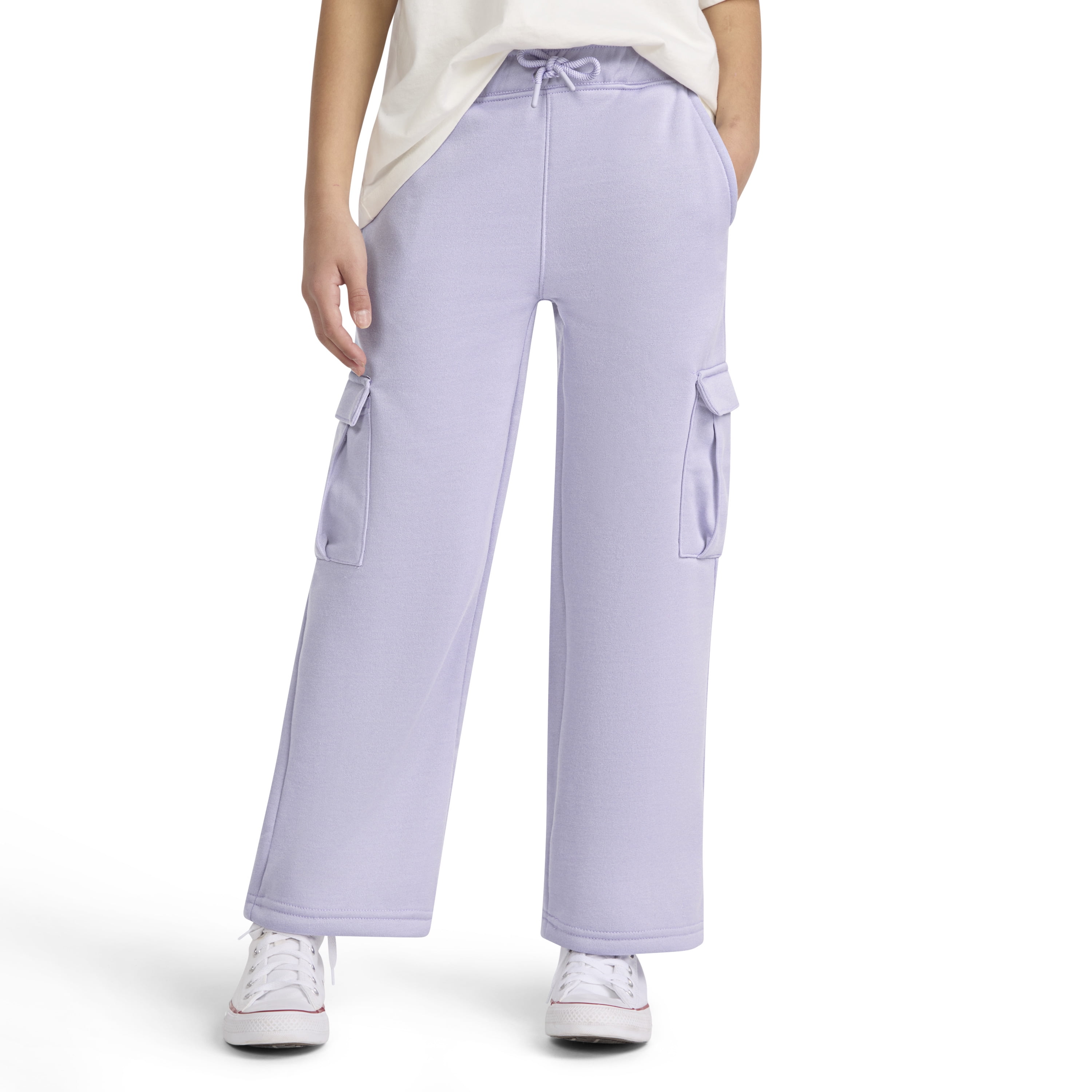 Levi's Girls Wide Leg Cargo Fleece Pant, Sizes 7-16
