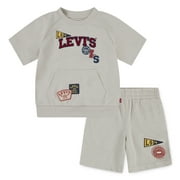 LEVI RED TAB Toddler Boys Raglan Knit Short Set, Sizes 2T-4T