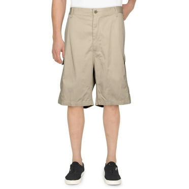 Levi Strauss & Co. Mens Big & Tall Cotton Flat Front Cargo Shorts Beige 52