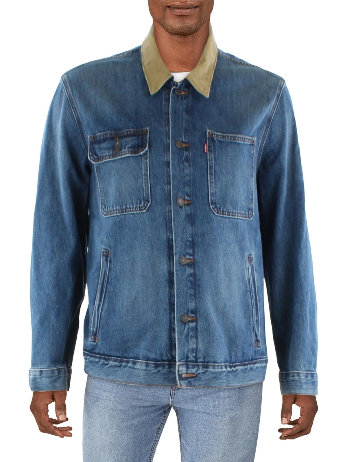 Levi's Men's Regular Fit Denim Trucker Jacket - Black Small