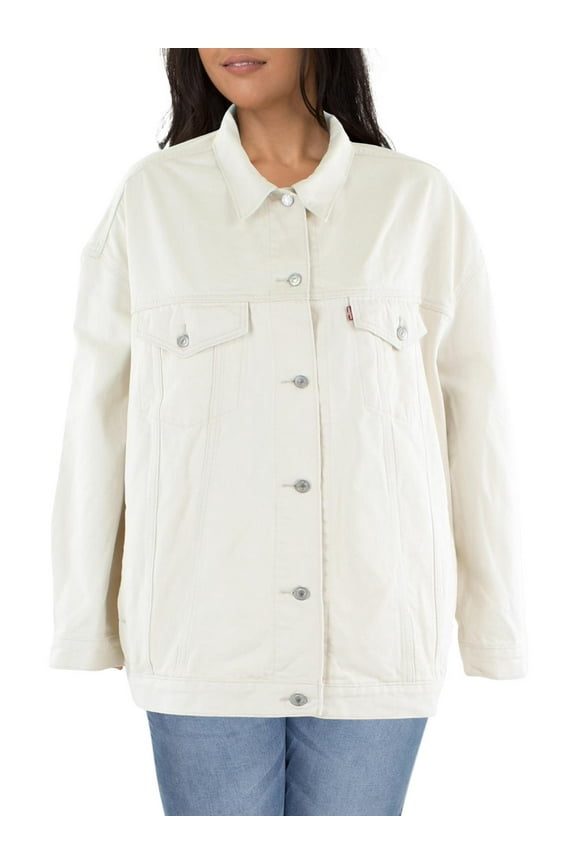 Levi Strauss & Co. Womens Plus Collar Heavy Denim Jacket