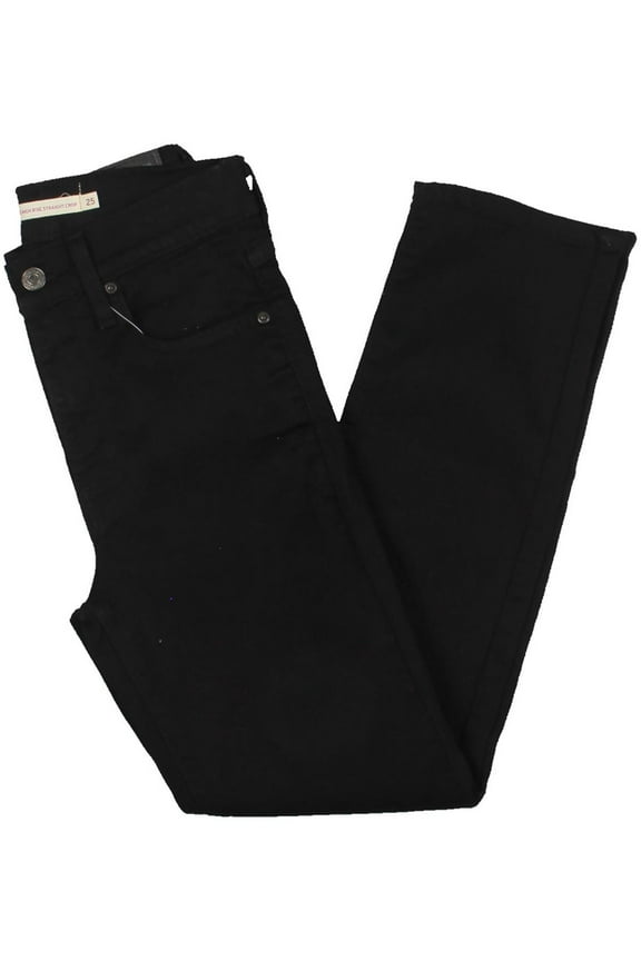 Levi Strauss & Co. Womens a High-Rise Straight Leg Cropped Jeans