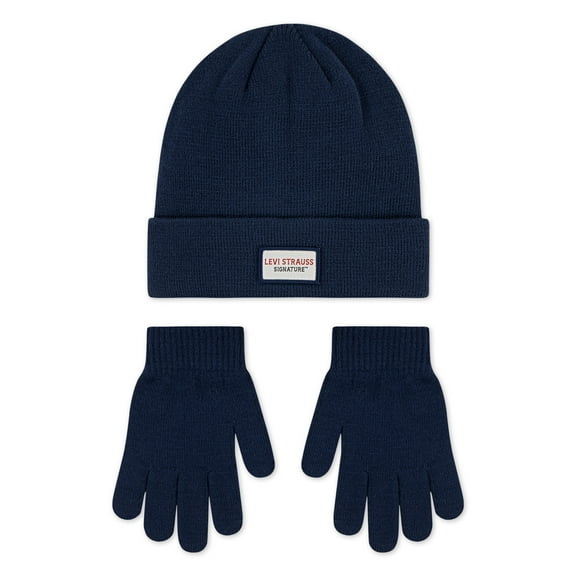 Levi Strauss Signature Boy's Beanie & Glove Set, 2pc Set, Size 8-20