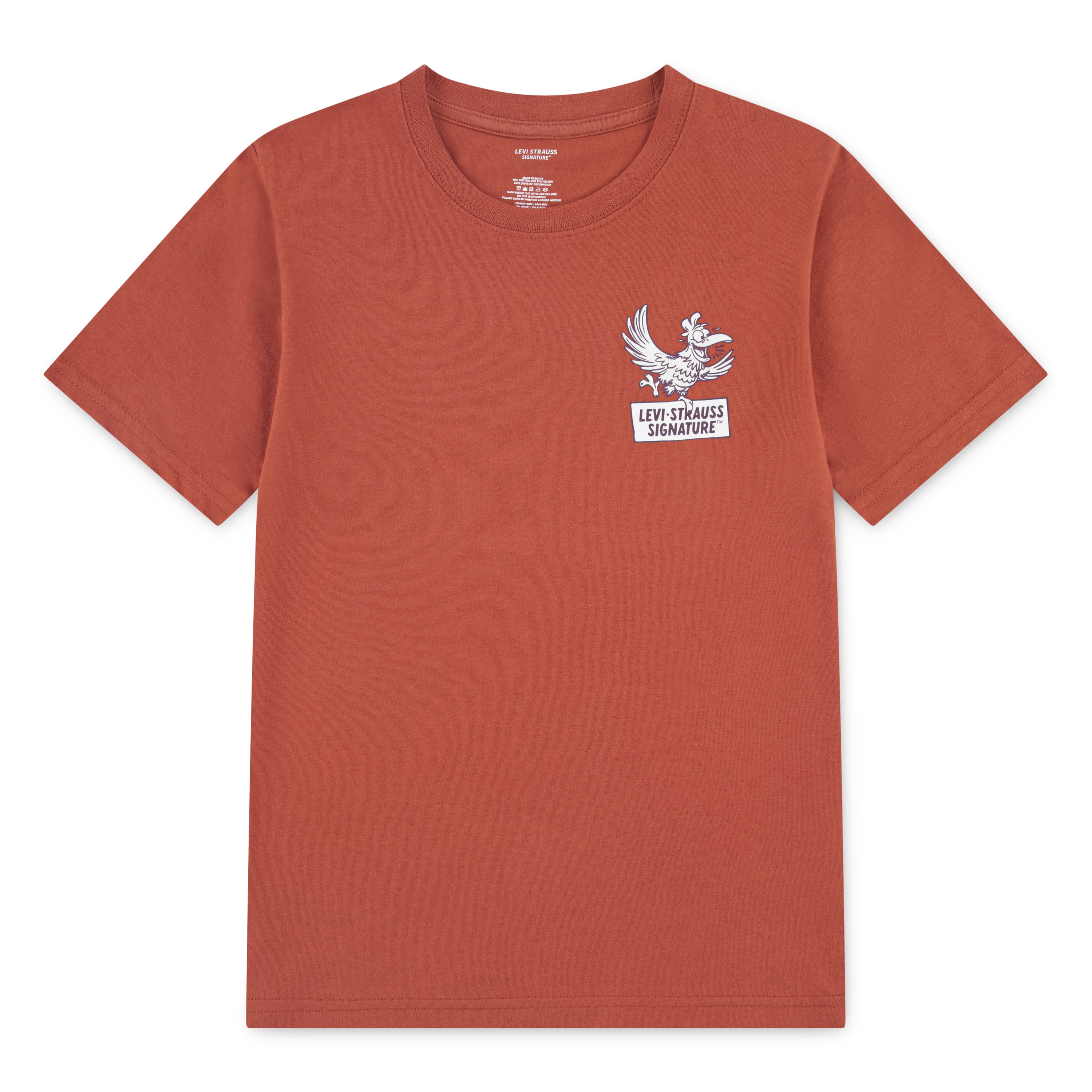 Levi’s Signature Boys Short Sleeve Pocket Tee – Sizes 4-18, Classic Fit