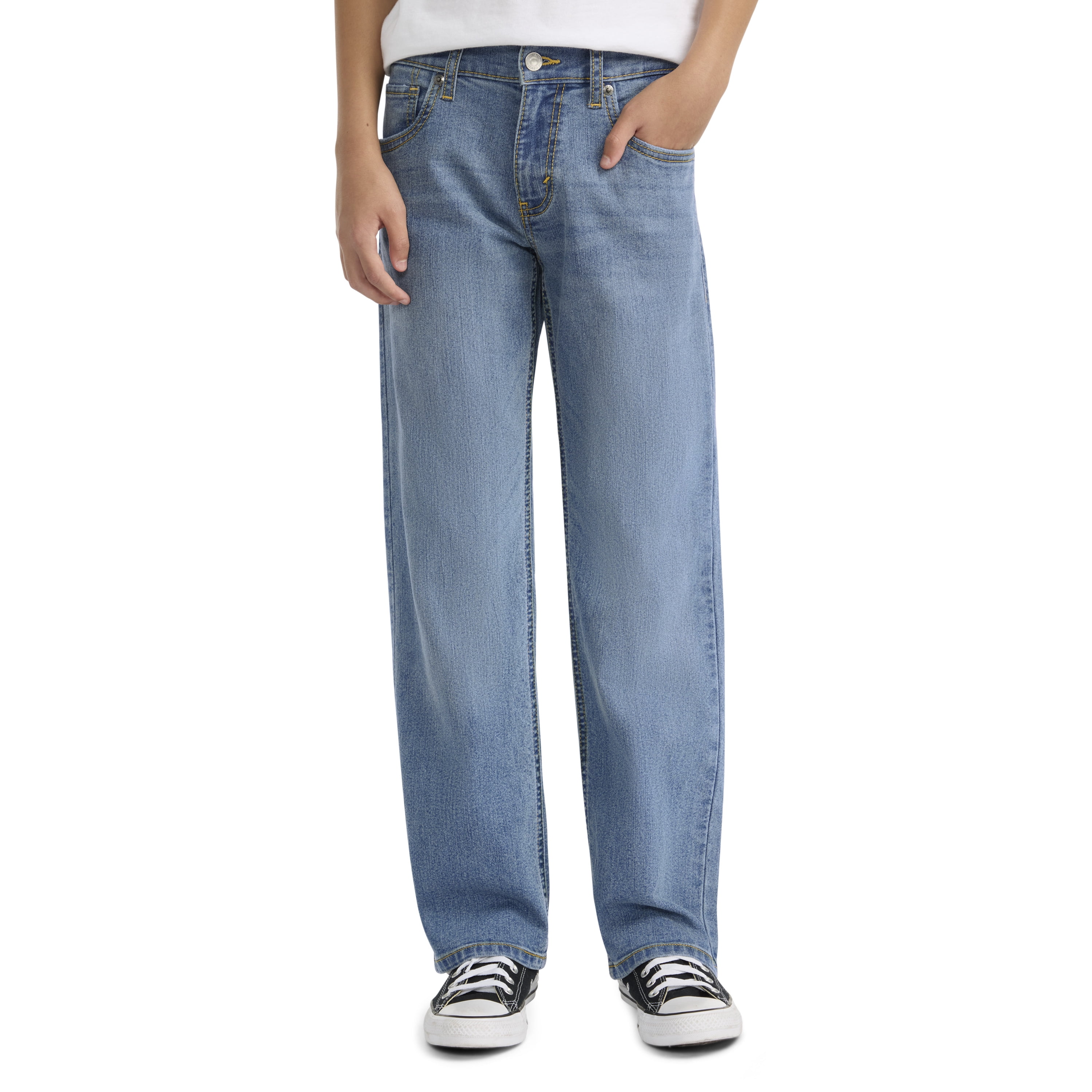 Boys Relaxed Stretch Jeans, Sizes 2T-18