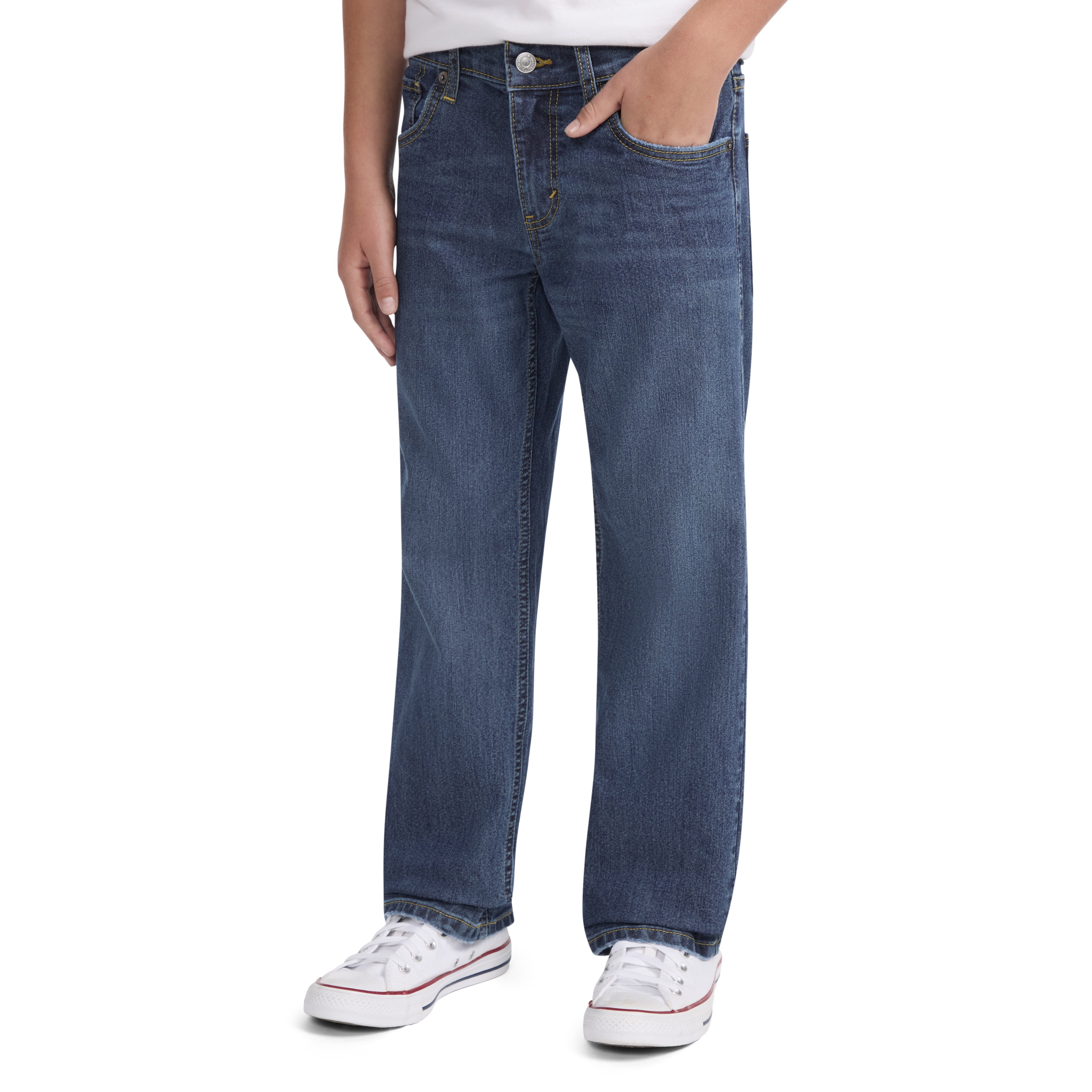 Levi Strauss Signature Boys Relaxed Stretch Jeans, Sizes 2T-18